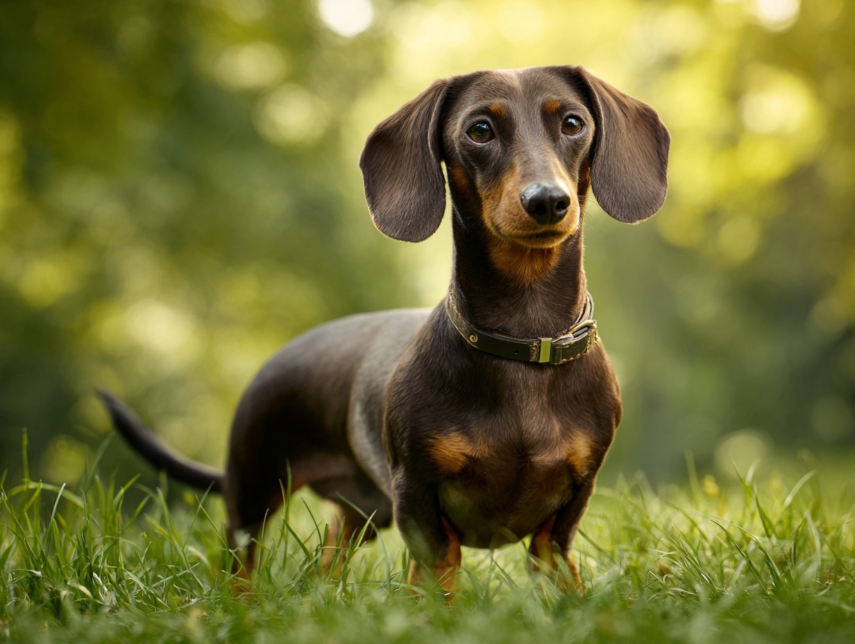 Hund der Rasse Dackel