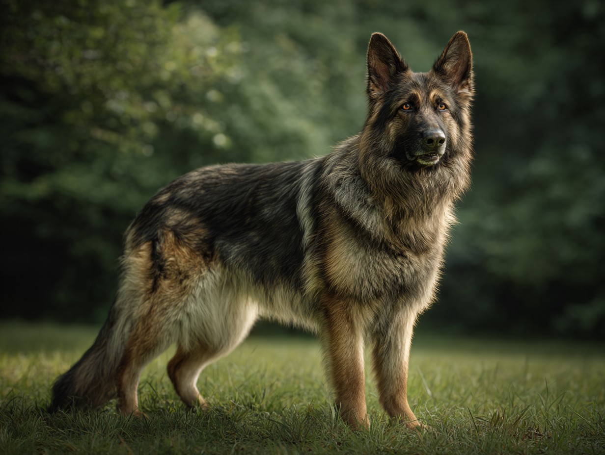 Hund der Rasse Deutscher Schäferhund